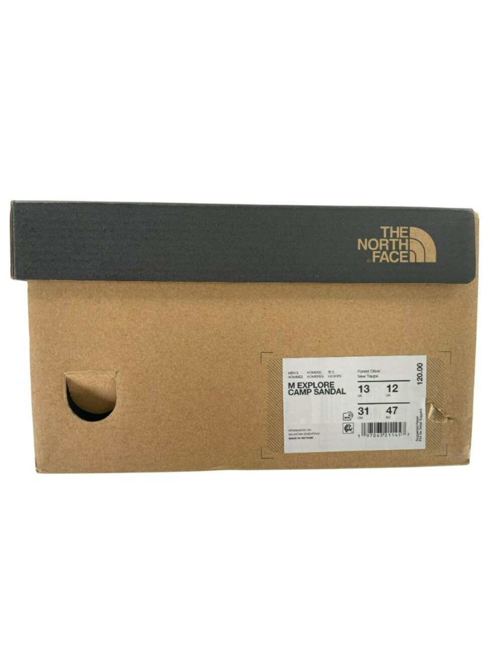 The North Face Sandal Explore Camp Outdoor Forest Olive/Taupe Men's Size 13 NEW - Picture 11 of 12